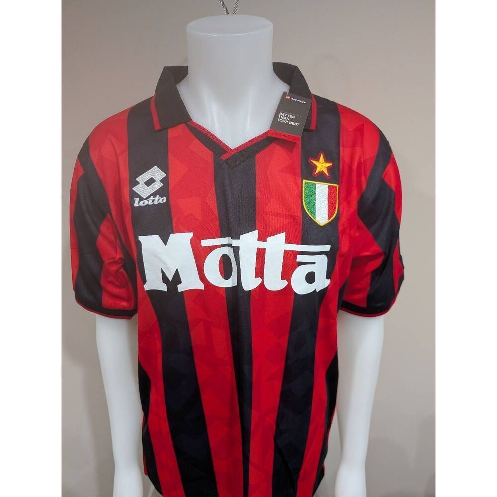 BNWT Lotto retro ac milan‎ jersey